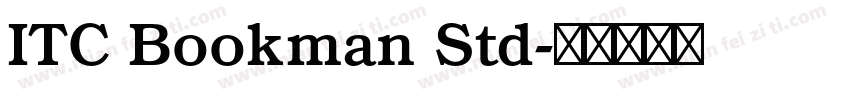 ITC Bookman Std字体转换